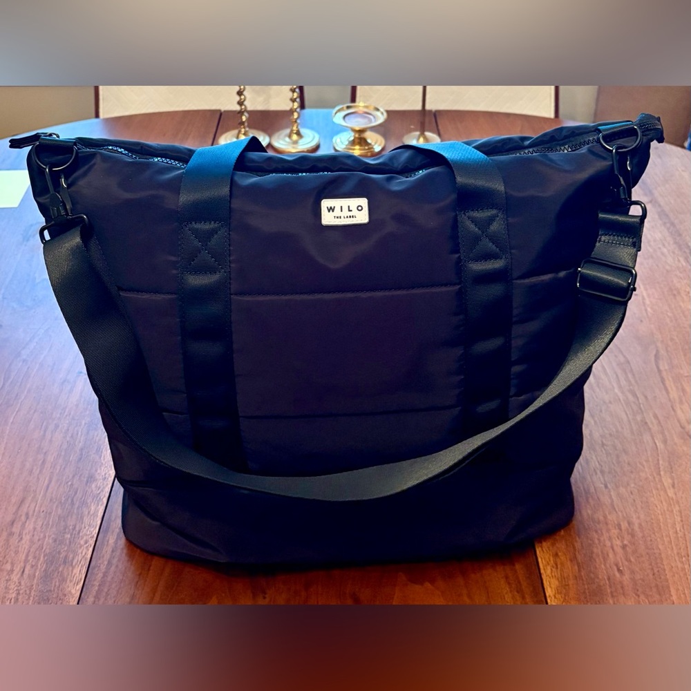 Wilo The Label Puffer Gym Bag Tote Tote Black